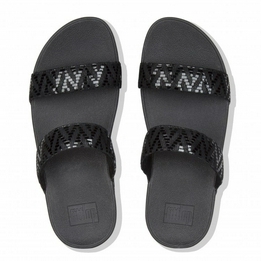 Overview second image: FitFlop Lottie Chevron Suede Slide