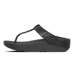 Overview second image: FitFlop Mina toe thongs leather
